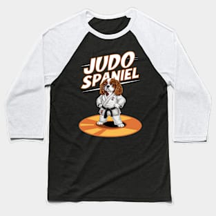 Judo Spaniel: A Karate Dog Champion Design Baseball T-Shirt